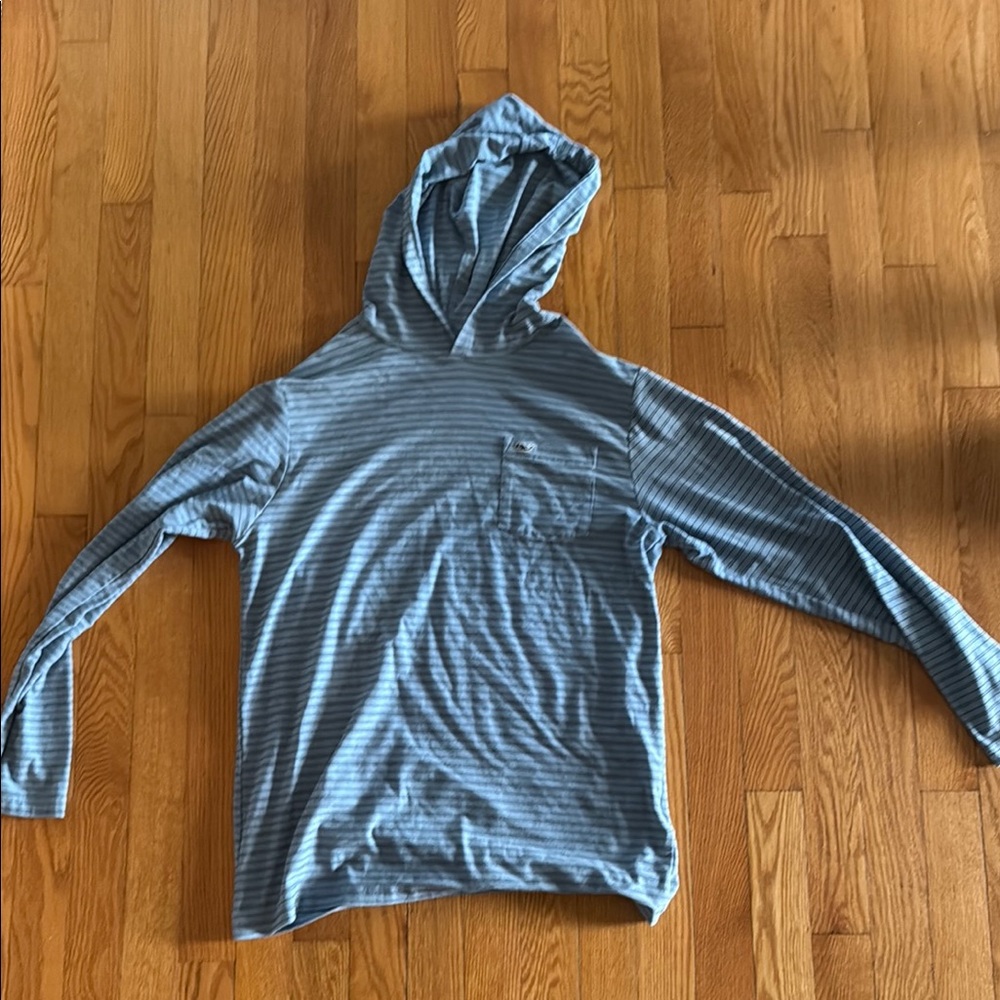 Vineyard Vines Blue Striped Long Sleeve Hoodie